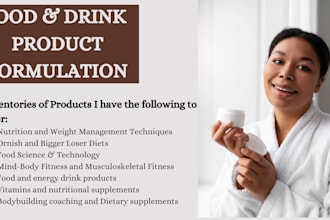 formulate nutraceutical products and supplement formulation