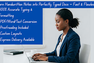 type your handwritten notes and pages fast and flawlessly