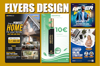 make flyers for your social  media advertising and printing