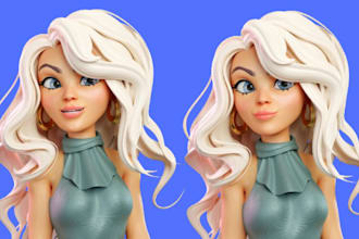 3d character modeling 3d cartoon character 3d anime character model 3d rigging