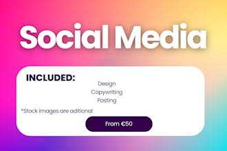 create post for your instagram facebook with design and copywriting
