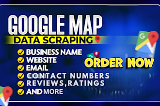 do google map scraping, data extraction,emails numbers