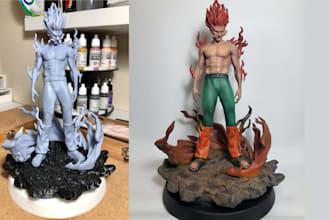 3d print and paint your miniature figures 3d toy full body custom printed model