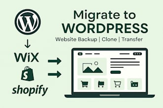 backup migrate shopify store to wordpress with product SEO