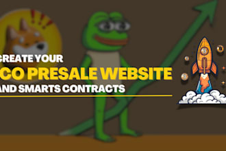 create a presale website and smart contract for your erc20 ico