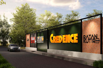 design fence and billboard for real estate branding