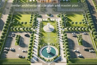 design and render architectural site plan and master plan
