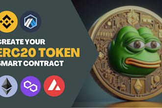 create custom erc20 tokens on ethereum, binance, polygon or any evm chain