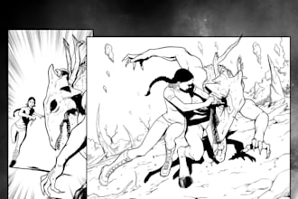 draw comic book, manga, anime, graphic novel, storyboard, book cover, nsfw art