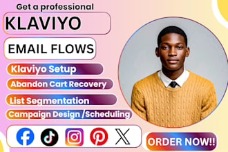setup klaviyo email flows, klaviyo email marketing or shopify email marketing