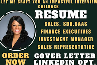 craft focused sales, tech, sdr, saas, sales representative and development CV