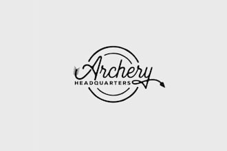 make unique perfect an archery shop logo