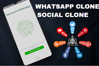 develop a whatsapp clone or chat app for android and ios