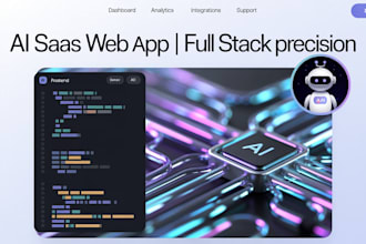 develop cutting edge ai saas web app with full stack software precision