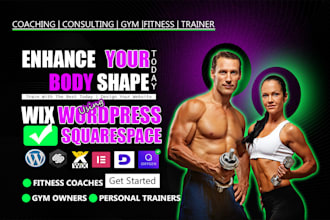 design sport, coaching, gym, trainer, workout, health care and fitness website