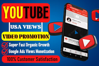do organic youtube promotion for your video to grow your views