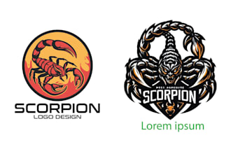 do professional mascot scorpion logo design