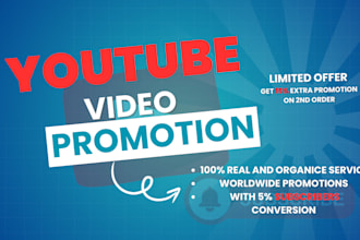 do super fast organic youtube video promotion