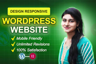 create a modern and responsive wordpress website design