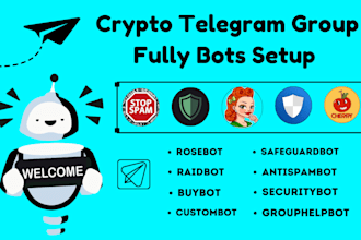 completely setup telegram bots for your crypto meme telegram group
