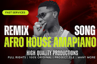 remix your song into afrobeats, amapiano and afrohouse