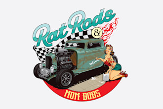 make popular rat rod clothing brand logo