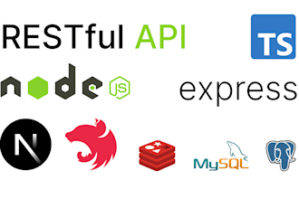 use nodejs, nest, next, express, koa2, mysql, pgsql to build api and backend