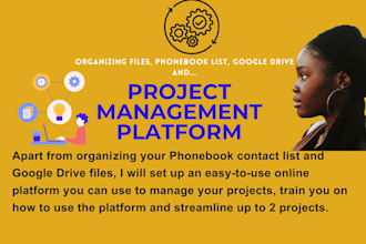 streamline projects in a platform, organize folders
