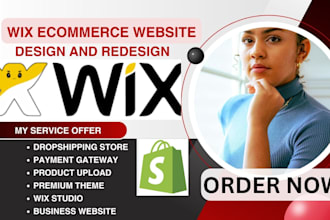 do wix website redesign, redesign wix website, wix ecommerce store, wix ngo