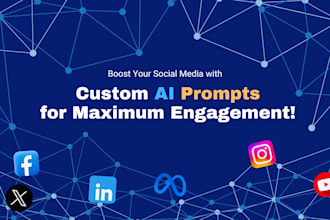 create custom ai prompts for social media marketing