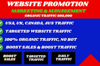 organic USA,UK website traffic to increase sales