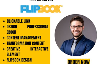 design digital flipbook, company profiles, handbook magazine brochure leadmagnet