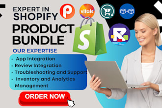 setup shopify product bundle pumper bundler vitals reconvert  unlimited bundles