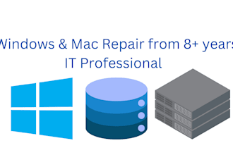 repair and fix windows, mac, computer, laptop, and PC optimization remotely