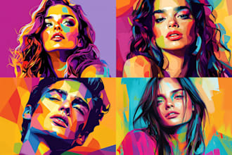 make a beautiful wpap pop art portrait
