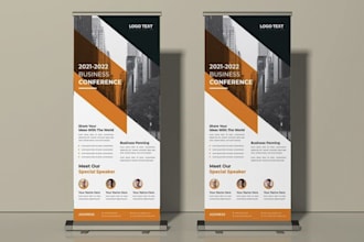 design  modern retractable roll up standee, business signage