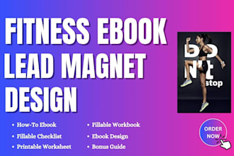 design fitness pdf lead magnet freebie workout guide nutrition ebook weight loss
