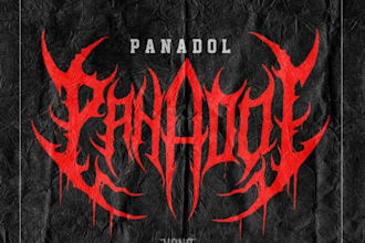 make awesome death metal, heavy metal, black metal font logo