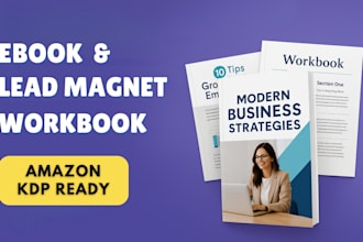 design a professional ebook or lead magnet for amazon KDP