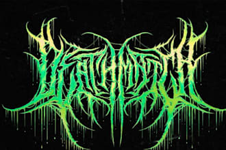 design a brutal death metal logo