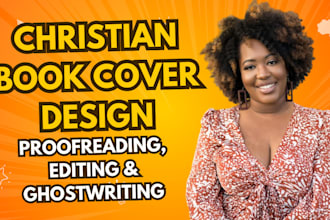 do christian book cover design blurb writing, editing, proofreading, ghostwriter