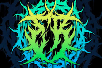 design your black, slamming, brutal, death metal band logo