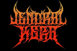 make custom brutal death metal, deathcore logo for your band