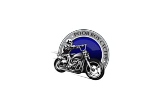make attract motorcycle shop logo