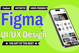 design mobile app UI UX in figma for android and ios