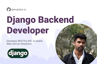 develop a backend rest API in django or spring boot