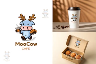 design coffee shop, restaurant logo and branding