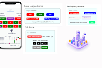 develop high quality color prediction, poll, and number games