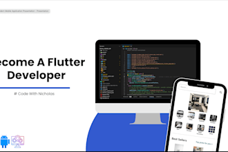 teach you flutter from scratch with backend and database