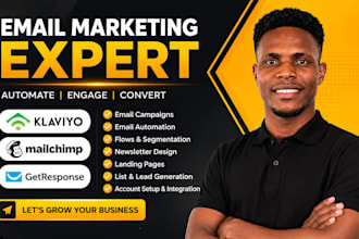 do cold email campaign setup with klaviyo and mailchimp email automation